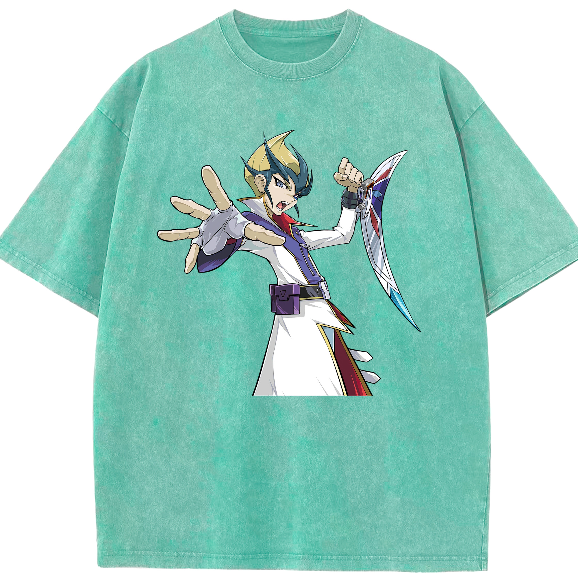 （画像用） 遊☆戯☆王 Yu-Gi-Oh! 綿100% ヴィンテージ風 半袖Tシャツ（フロントプリント）